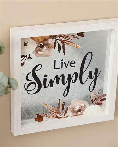 Simple Life ТАБЛИЦА Мдф 24x24 cm Gray