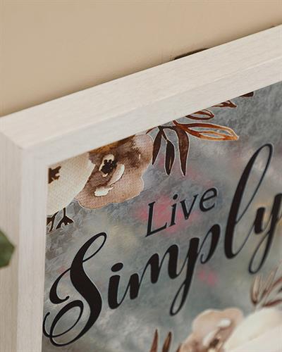 Simple Life ТАБЛИЦА Мдф 24x24 cm Gray