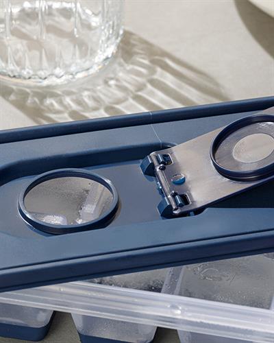 Simply Контейнер За Лед С Капак, Пластмасов, Тъмно Синьо, 8,9 X 25,3 X 3,9 Cm