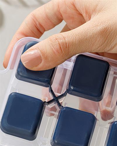 Simply Контейнер За Лед С Капак, Пластмасов, Тъмно Синьо, 8,9 X 25,3 X 3,9 Cm