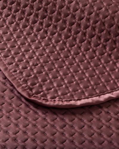 Satin Double Person Bed Quilt Set 240x260 cm Rose Color