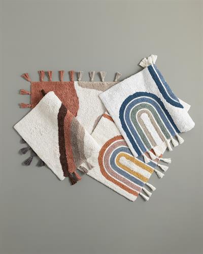 Slope Постелка За Баня Памучен, Многоцветен, 60 X 90 Cm