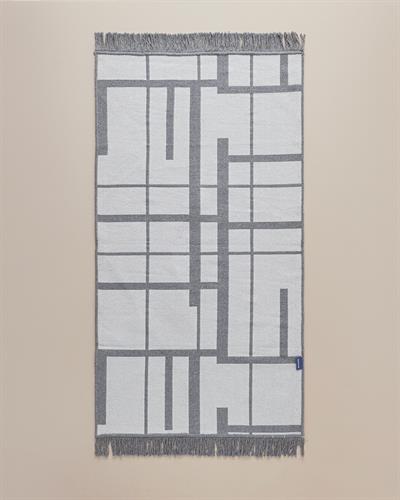 Тъкан Килим Памук/Памучен полиестер 80x150 cm Сив