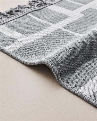 Тъкан Килим Памук/Памучен полиестер 80x150 cm Сив