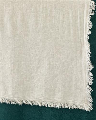 Smooth Fringes Ранър Памучен, Кремово, 40 X 150 Cm