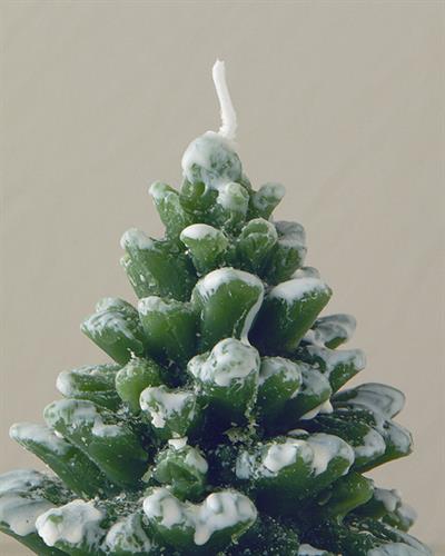 Snow Tree Свещ Зелено, 15 Cm
