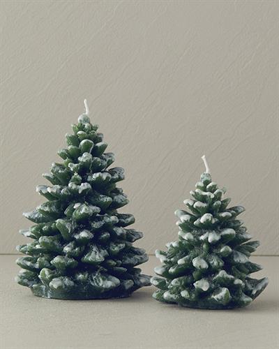 Snow Tree Свещ Зелено, 15 Cm