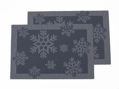 Snowflake АМЕРИКАНЗКИ СЕРВИЗ 2 комплекта ПВЦ 45x30 cm Light Blue