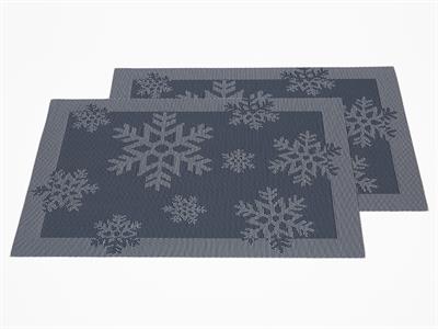 Snowflake АМЕРИКАНЗКИ СЕРВИЗ 2 комплекта ПВЦ 45x30 cm Light Blue
