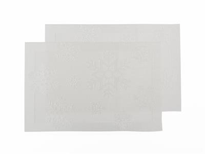 Snowflake АМЕРИКАНЗКИ СЕРВИЗ 2 комплекта ПВЦ 45x30 cm White