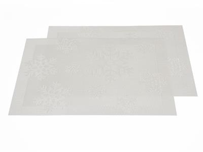 Snowflake АМЕРИКАНЗКИ СЕРВИЗ 2 комплекта ПВЦ 45x30 cm White
