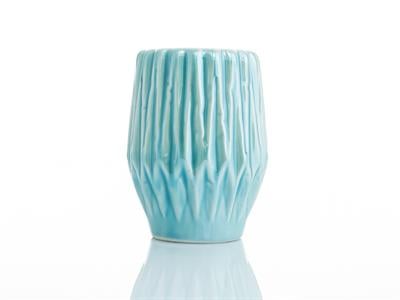 Snowland СВЕЩНИК Stoneware 7,4x7,4x10 cm Blue.