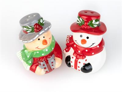 Snowman Съд за Поправки Керамичен 5,8x5,3x8,5 cm Red