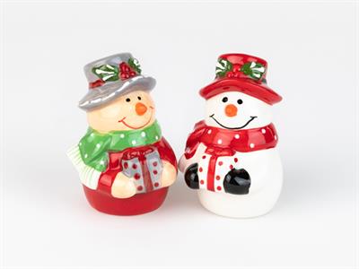Snowman Съд за Поправки Керамичен 5,8x5,3x8,5 cm Red