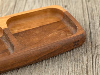 Sofia Купички За Ядки С 2 Отделения, Орех, Кафяво, 17 X 8 Cm