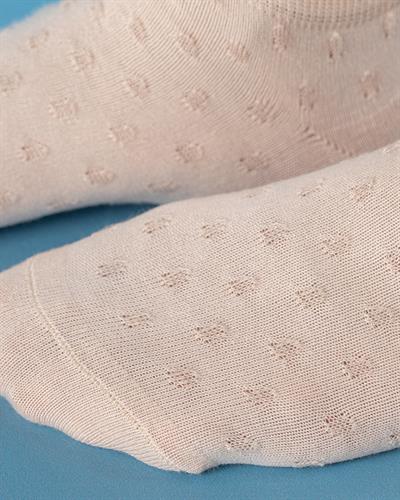 Soft Чорапи До Глезена Дамски, Памучен, Екру, 36-40