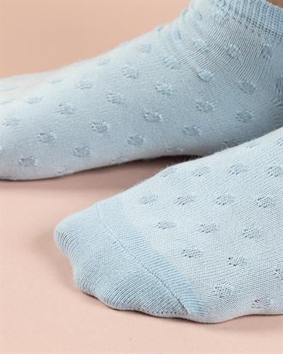 Soft Чорапи До Глезена Дамски, Памучен, Светло Синьо, 36-40