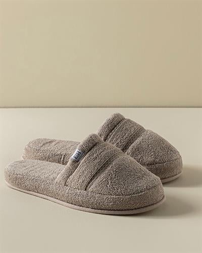 Soft Cottony Spa Slippers 36-40 Dark Beige