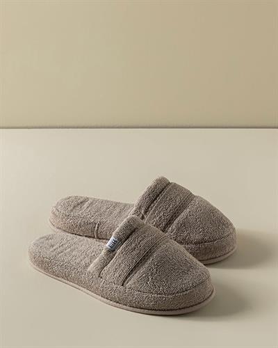 Soft Cottony Spa Slippers 36-40 Dark Beige
