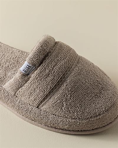 Soft Cottony Spa Slippers 40-44 Dark Beige