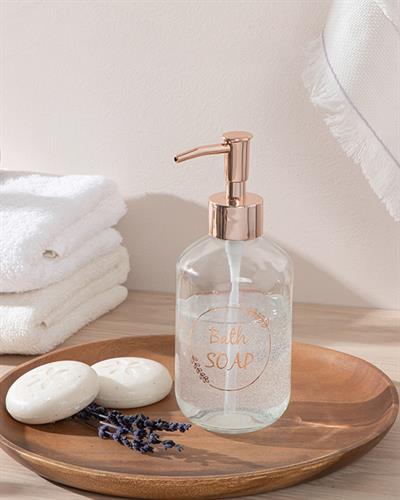 Soft Bath ДОЗАТОР ЗА ТЕЧЕН САП Cam 7x7x18 cm Rose Gold