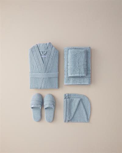 Soft Cotton Bathrobe S-M Mint