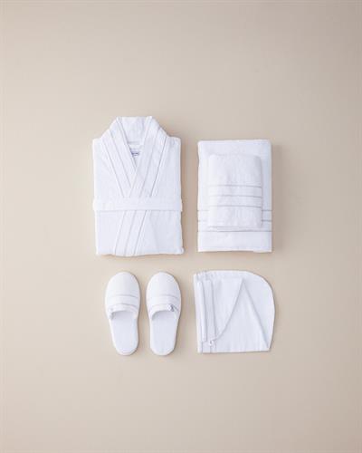 Soft Халат Памучен, Бяло, S-M