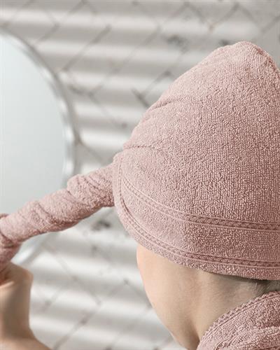Soft Cottony Hair Cap Standart Light Pink,