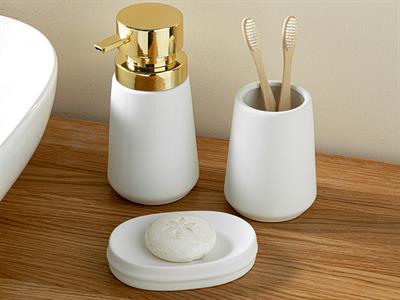 Soft Touch КОМПЛЕКТ ЗА БАНЯ 3 бр. 17x8x8 + 10x8x8 + 12x8x8 cm White