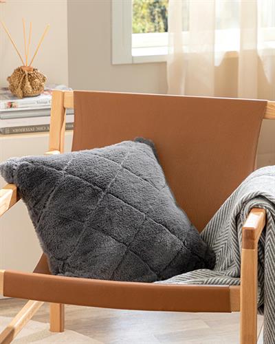 Soft Touch Декоративна Калъфка За Възглавница Светлина, Антрацит, 45 X 45 Cm