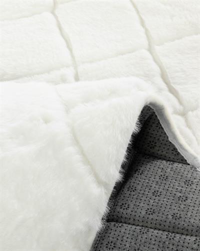 Soft Touch Кожа Rabbit Плюш, Бяло, Правоъгълен Разрез 120Х180 См