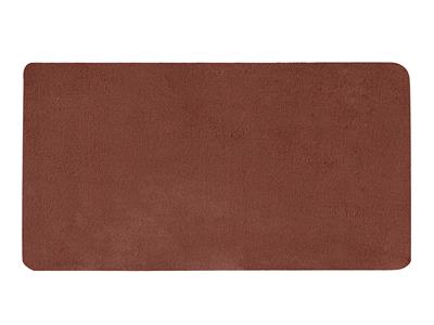 Soft Touch Кожа Rabbit Плюш, Тъмна Шипка, Правоъгълен Разрез 120Х180 См