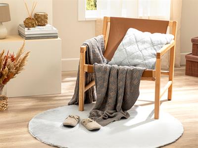 Soft Touch Кожа Rabbit Плюш, Светло Сиво, 120 Cm