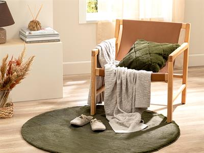 Soft Touch Rabbit Plush Fake  Fur 120 cm Khaki