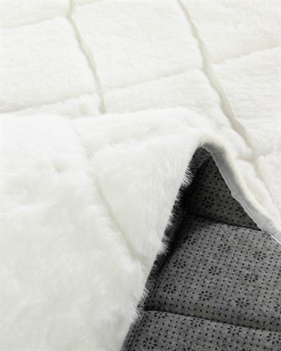 Soft Touch Rabbit Plush Carpet 120x180 cm White