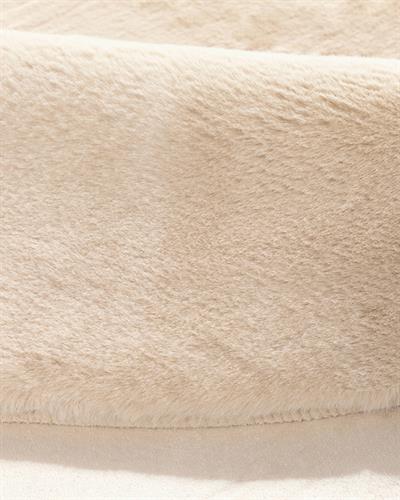 Soft Touch Rabbit Plush Fake  Fur 120x180cm dikdörtgen kesim Beige