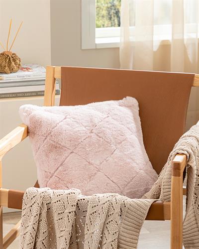 Soft Touch Калъфка Декоративн Възглавница Rabbit Плюш 45x45 см Пудра