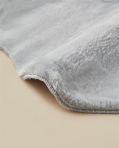 Soft Touch Кожа Rabbit Плюш, Светло Сиво, 60 X 90 Cm