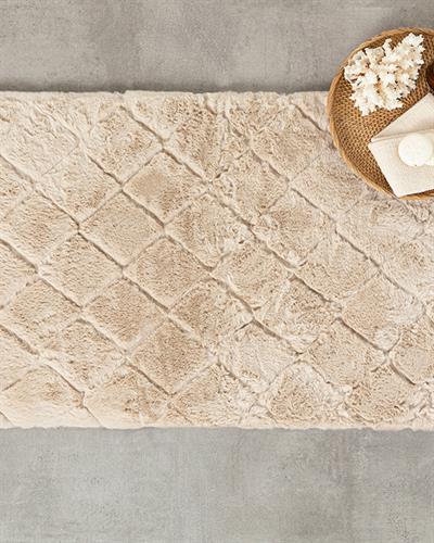 Soft Touch Постелка За Баня Rabbit Плюш 60x90 см Бежов