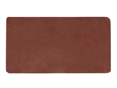 Soft Touch Кожа Rabbit Плюш, Тъмна Шипка, Правоъгълен Разрез 80Х150 См