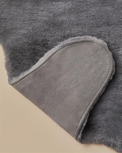 Soft Touch Rabbit Plush Fake  Fur 80x150 cm Anthracite