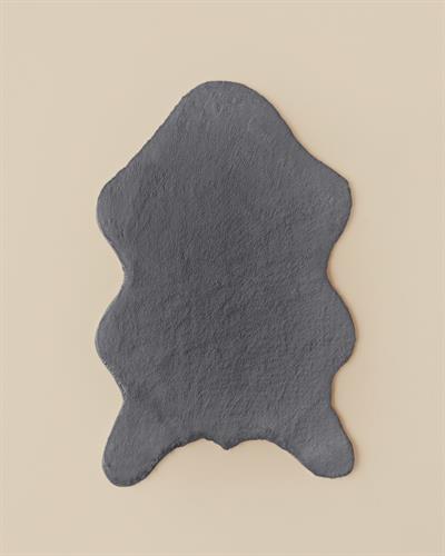 Soft Touch Rabbit Plush Fake  Fur 80x150 cm Anthracite