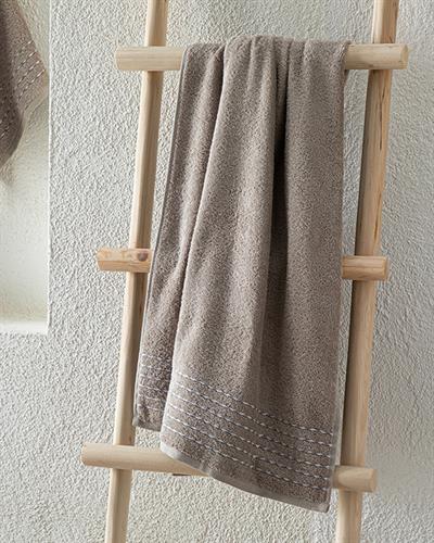 Soft Wave Хавлия За Баня Памучен, Бежово, 70 X 140 Cm