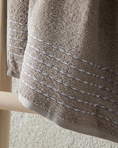 Soft Wave Хавлия За Баня Памучен, Бежово, 70 X 140 Cm