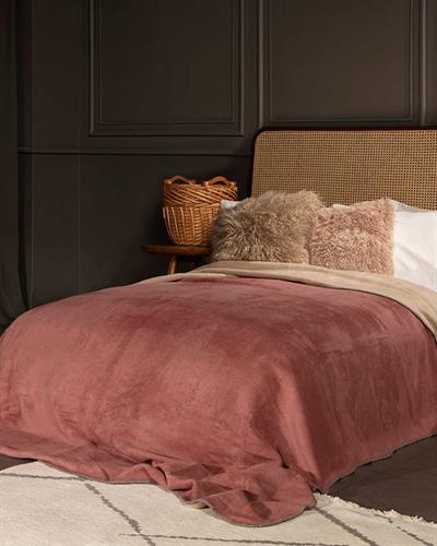 Softy Одеяло Единичен Изчистен 150x200 см Бежов - Розов