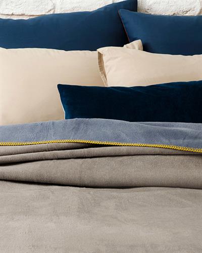 Softy Одеяло Единичен Изчистен 150x200 см Син - Сив