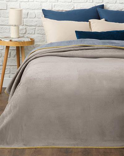 Softy Одеяло Единичен Изчистен 150x200 см Син - Сив