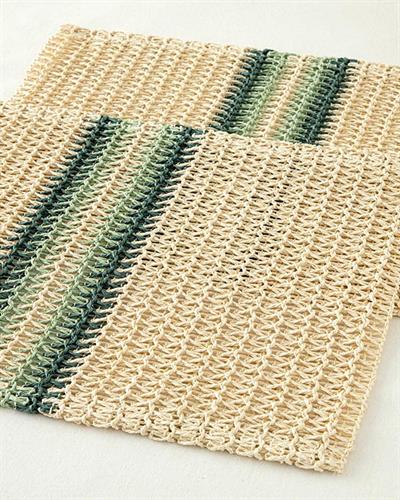 Softy Braid Американзки Сервиз 2Бр., Хартия, Зелено, 30X47 Cm