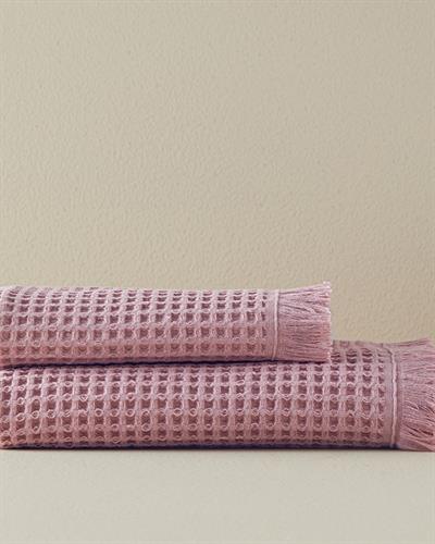 Sofya Кърпа За Баня Вафлена структура Памучен 70x140 см Пепел от рози