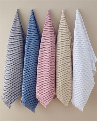 Sofya Кърпа За Баня Вафлена структура Памучен 70x140 см Сив